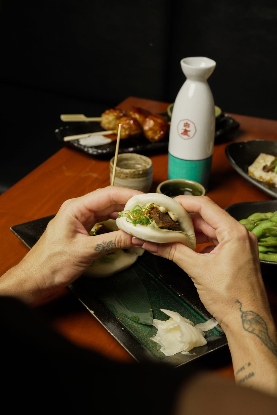 Bao buns photographed by Pivo Creative