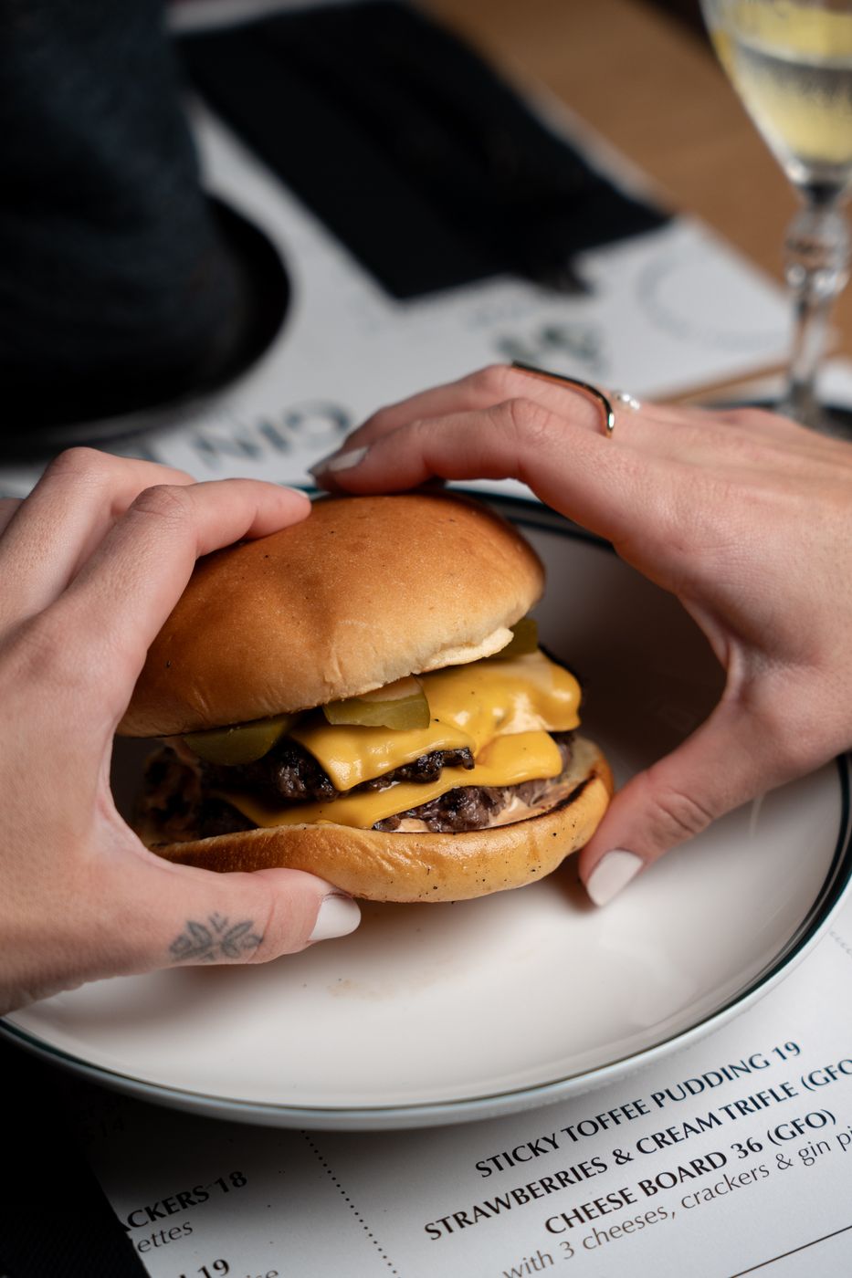 Burger photographed by Pivo Creative