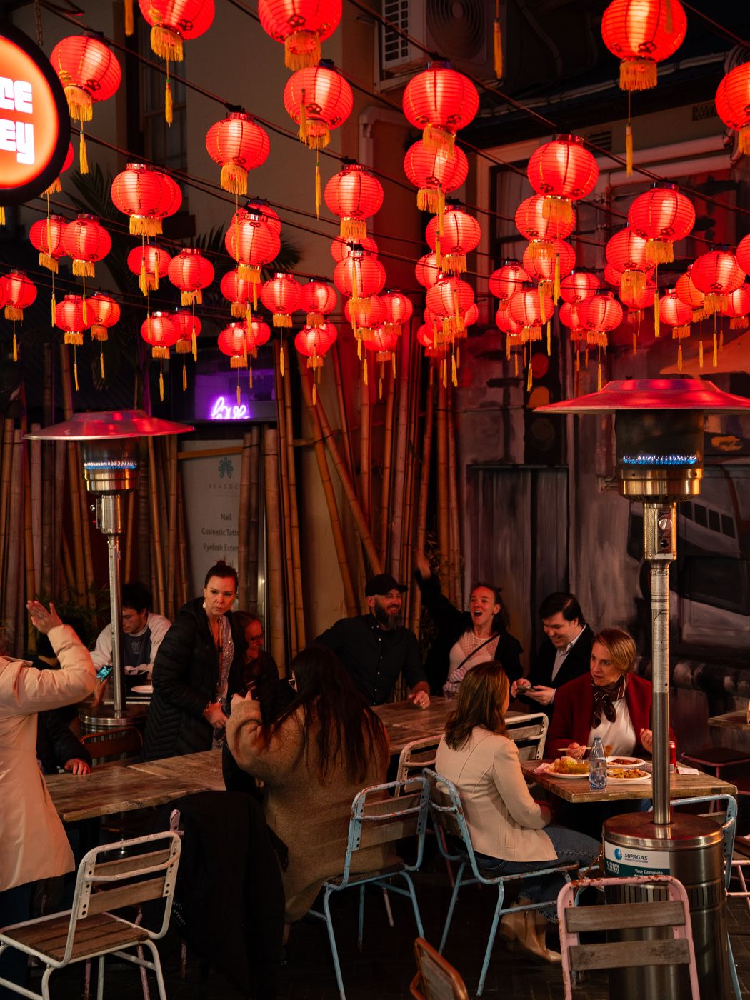 Restaurant with lanterns photographed by Pivo Creative